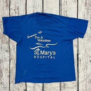 Vintage St. Mary's Hospital Volunteer Screen Stars 1993 Single Stitch Tee